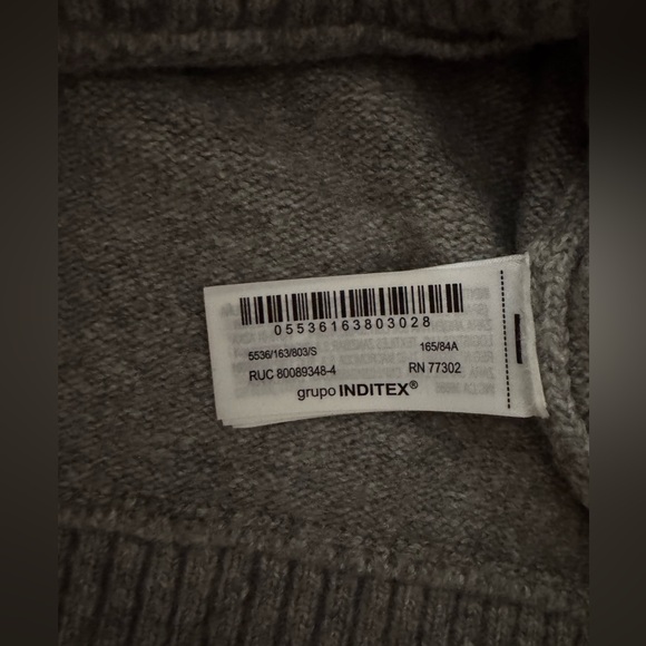 Zara Light Grey Ribbed Crewneck Knit Vest - Picture 3 of 8
